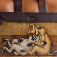 Load image into Gallery viewer, Gerwyn luxury briefcase with original hand-painted Cubist art on canvas. Available to shop at Paul Adams.