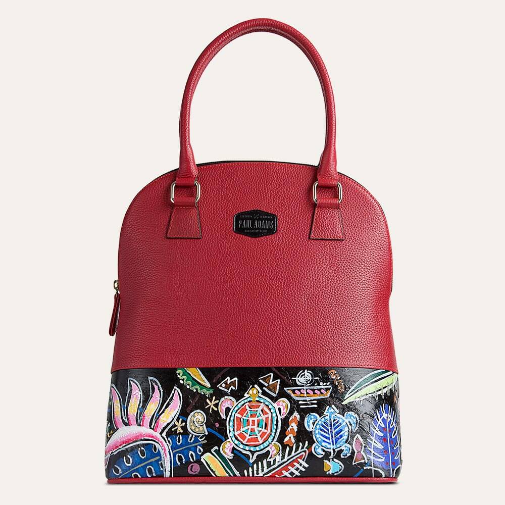 Shop Aloha handbag for women in Red at the world of Paul Adams. Perfect for office use.