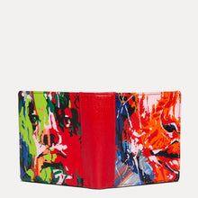 Load image into Gallery viewer, Amie luxury wallet with original hand painted Pop Art. Shop at the world of Paul Adams.