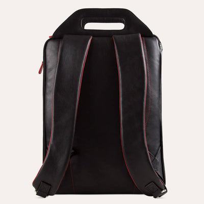 Blake backpack for men with shoulder straps and alternative cut-through palm handles. Shop at Paul Adams.