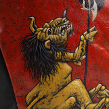 Load image into Gallery viewer, Blake luxury backpack with original hand-painted Cubist art on canvas. Shop at pauladamsworld.com.