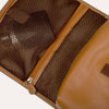 Carpe Diem men's toiletry kit with multiple pockets and coated metal clasps. Shop at Paul Adams.