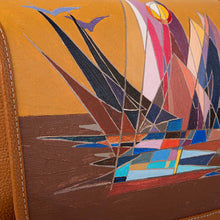 Load image into Gallery viewer, Caspar designer travel kit for men with original hand-painted Cubism art on canvas. Available at Paul Adams.