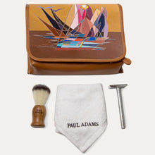 Load image into Gallery viewer, Caspar shaving kit for men. Easy to carry shaving foam and other toiletries. Shop at Paul Adams world.