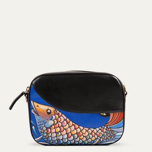 Ella sling bag for the woman of style with premium cotton and silk Matty lining. Shop at Paul Adams world.