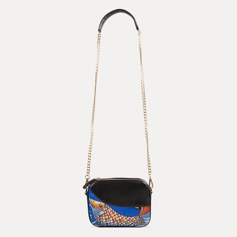 Ella Sling Bag designer party bag for women in black leather