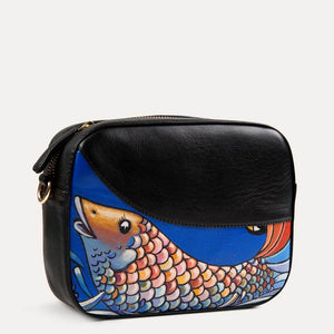 Ella sling bag for women in Midnight Black, available at Paul Adams world.