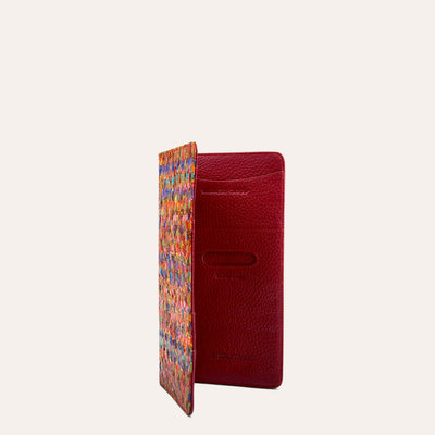 Kedin Credit Card & Boarding Pass Holder in Red & Blue Color by Paul Adams