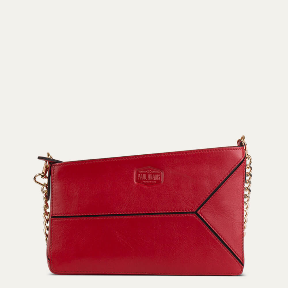 Iva Sling Bag designer party sling bag for women in red leather Paul Adams