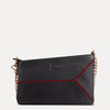 Iva Pure Leather Sling Bag Available in Charcoal Black Color |  Explore at Paul Adams World