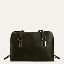 Load image into Gallery viewer, Matilda 1.0 Cactus Green textured full-grain leather handbag for women. Available at Paul Adams world.