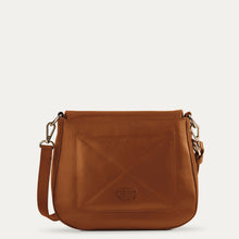 Load image into Gallery viewer, Maya Leather Sling Bag Available in Dark Almond  Tan Color | Visit at www.pauladamsworld.com