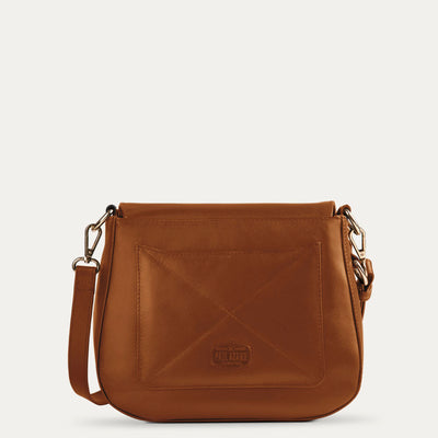 Maya Leather Sling Bag Available in Dark Almond  Tan Color | Visit at www.pauladamsworld.com