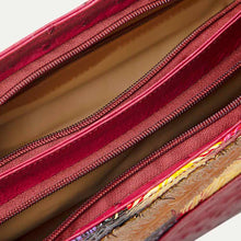 Load image into Gallery viewer, Pearl Baguette shoulder handbag in a distinctive Berry Red color. Shop online at pauladams 