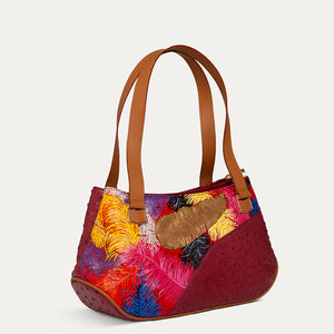 The Pearl Baguette designer handbag with original, handpainted abstract art. Available at pauladamsworld.com     