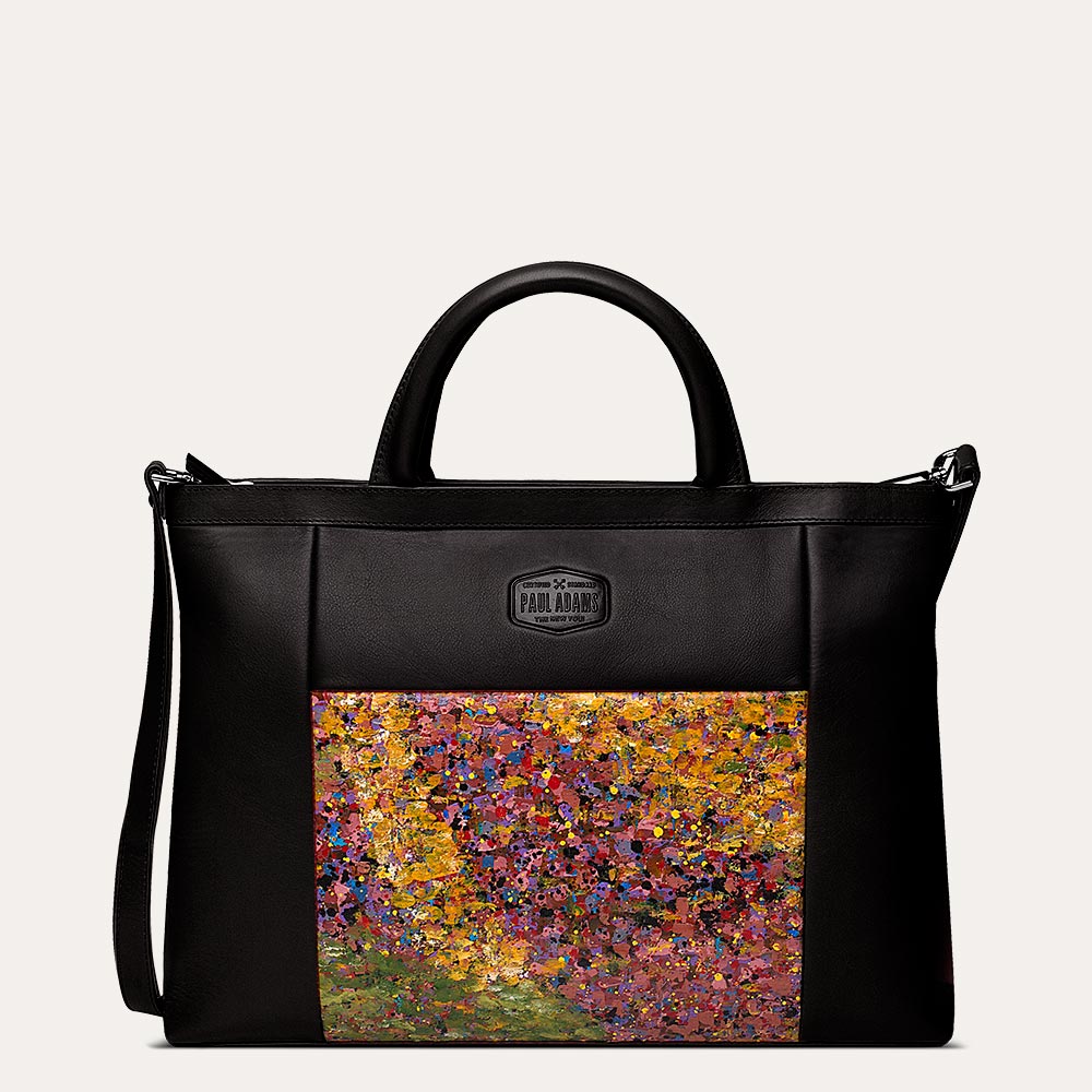 Rafa laptop bag fits 13-inch laptop easily. Available to shop at the world of Paul Adams.