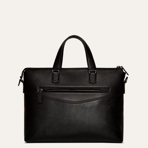 Rocco leather document case in dual texture soft Napa leather, available at the world of Paul Adams.