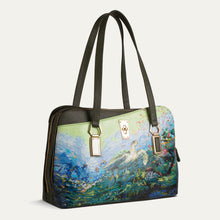 Load image into Gallery viewer, Valerie waterproof shoulder bag with in cactus Green for office looks. Available at the world of Paul Adams.